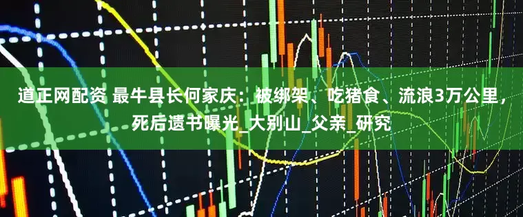 道正网配资 最牛县长何家庆：被绑架、吃猪食、流浪3万公里，死后遗书曝光_大别山_父亲_研究